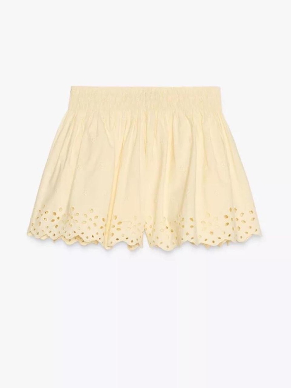Zara Eyelet Scalloped Short
